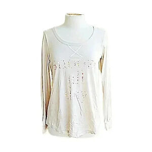 New Modern Dreamer 𝅺Floral Snooze All Day Cozy Graphic Long Sleeve Tee Shirt